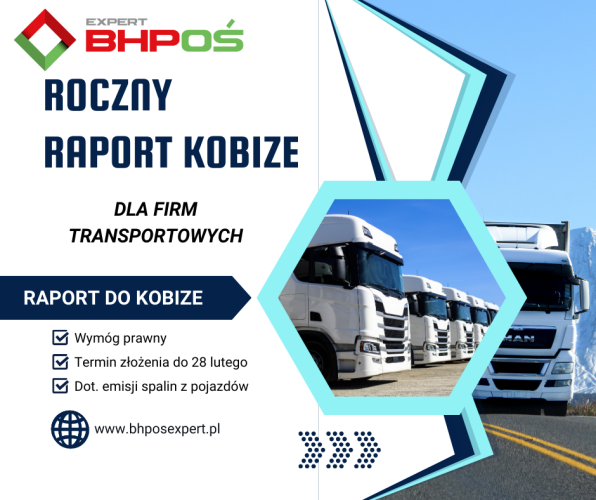 KOBiZE - Raport dla firm transportowych.